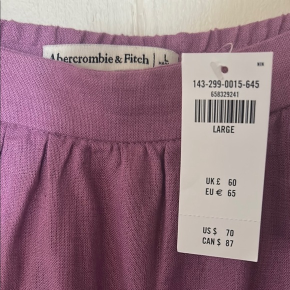 Abercrombie & Fitch lavender skirt and top large - Picture 2 of 13